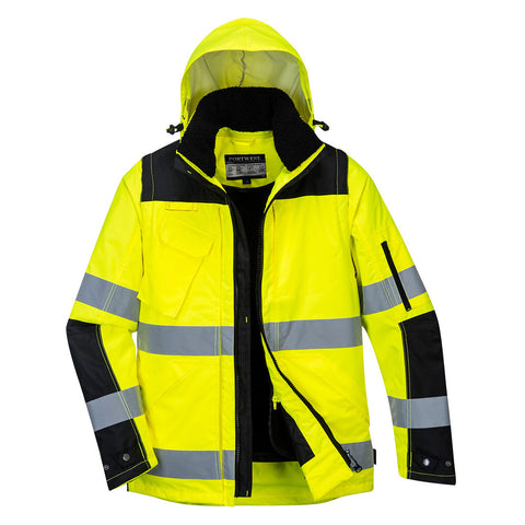 Portwest C469 Arbeitsjacke – Gelb/Schwarz – robust & funktional