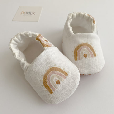 Rainbow Muslin Slippers