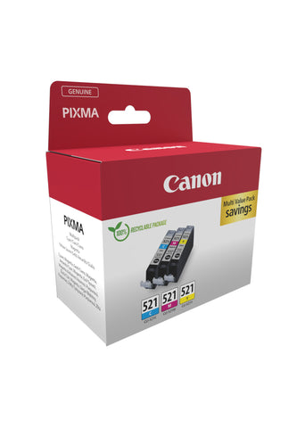 CANON Multipack Tinte CMY CLI-521Pack PIXMA IP 3600 3x9ml