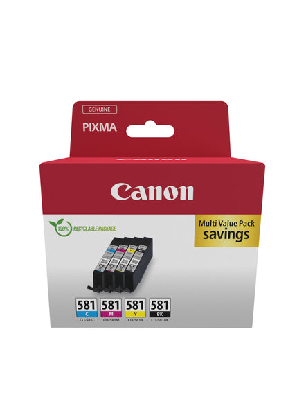 CANON Multipack Tinte BKCMY CLI-581BKCMY Pixma TR7550 4x5.6ml