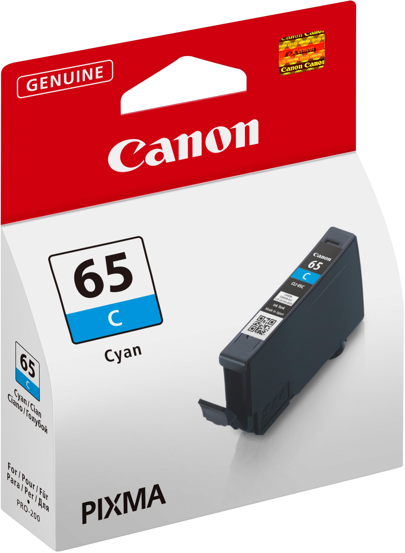 CANON Tintenpatrone cyan CLI-65C PIXMA Pro-200 12.6ml