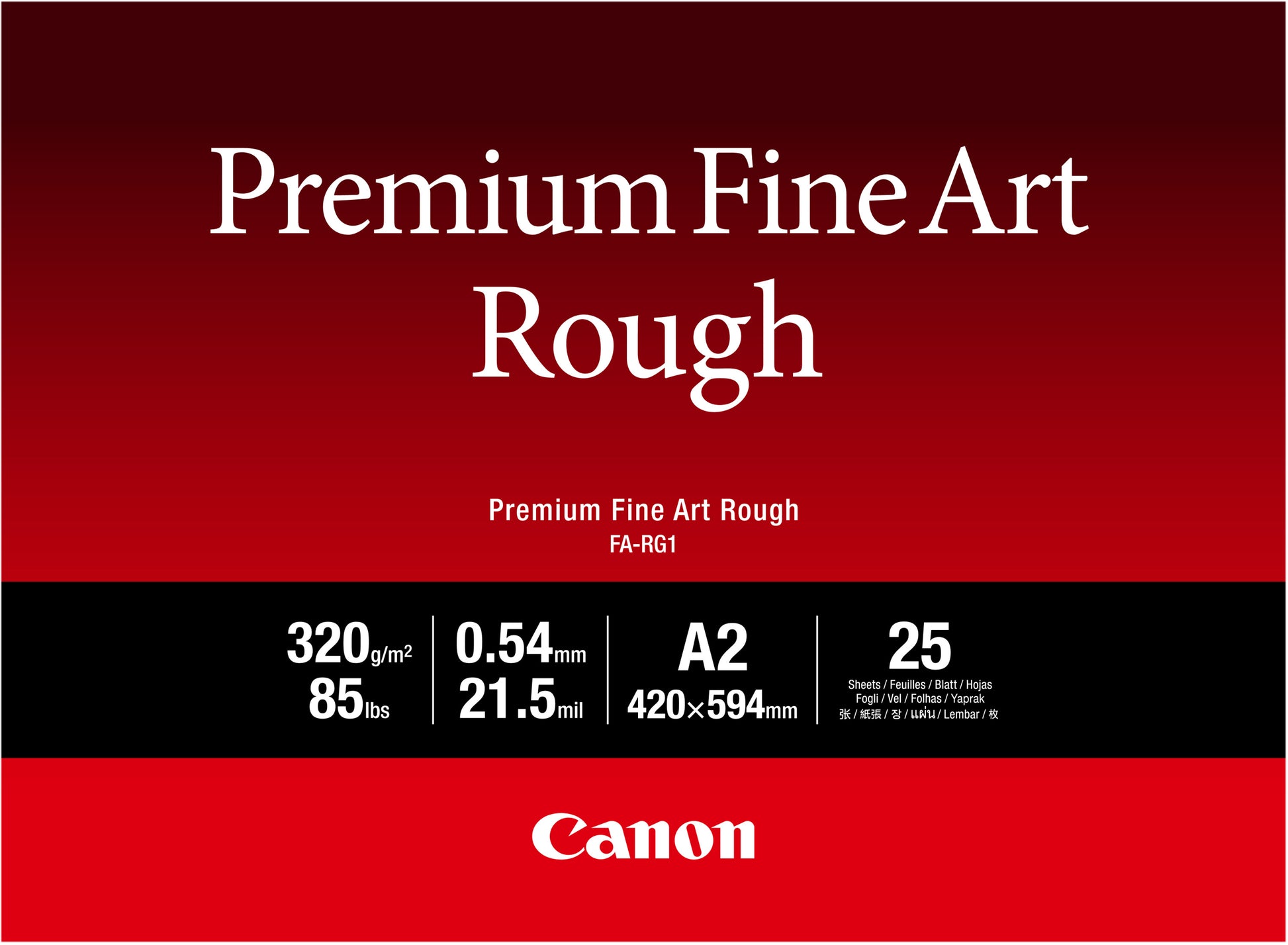 CANON Premium Paper 320g A2 FARG1A2 Fine Art Rough 25 Blatt