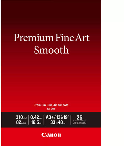 CANON Premium Paper 310g A3+ FASM2A3+ Fine Art Smooth 25 Blatt