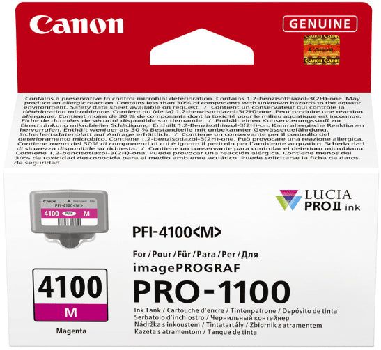 CANON Tintenpatrone magenta PFI-4100M iPF PRO-1100 80ml