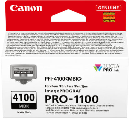 CANON Tintenpatrone matte schwarz PFI-4100MBK iPF PRO-1100 80ml