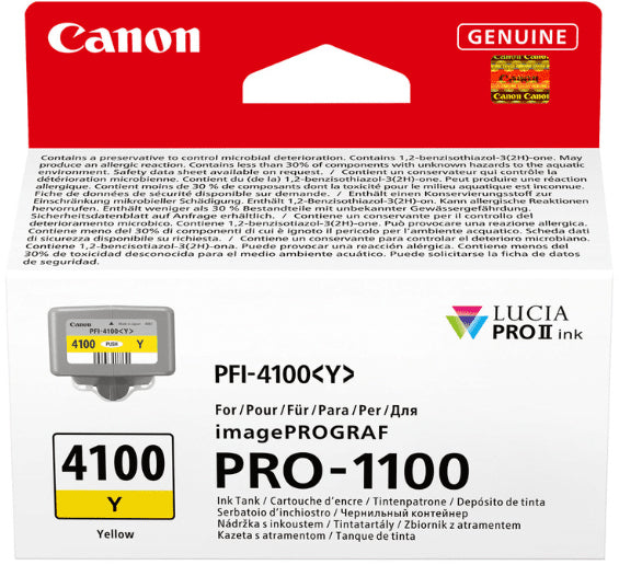 CANON Tintenpatrone yellow PFI-4100Y iPF PRO-1100 80ml