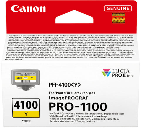 CANON Tintenpatrone yellow PFI-4100Y iPF PRO-1100 80ml