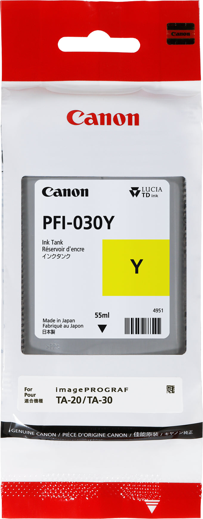 CANON Tintenpatrone yellow PFI030Y iPF TX-20 55ml