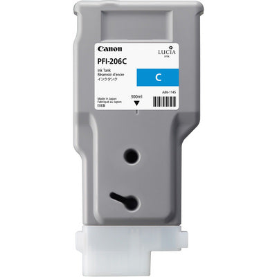 CANON Tintenpatrone cyan PFI206C iPF 6400/6450 300ml