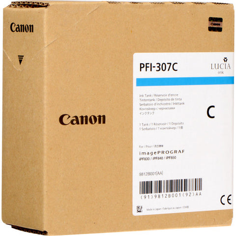 CANON Tintenpatrone cyan PFI307C iPF 830/840 330ml