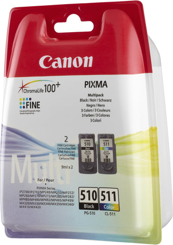 CANON Multipack Tinte schwarz/color PGCL510/1 PIXMA MP 240 9ml