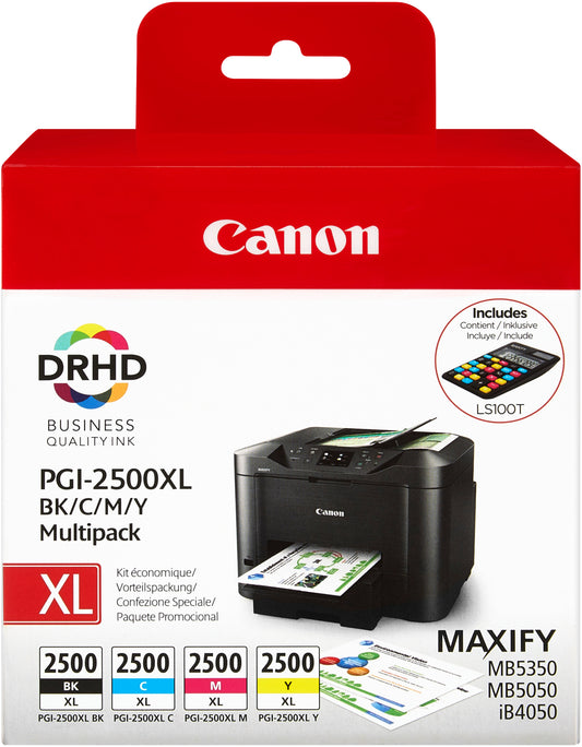 CANON Multipack Tinte XL BKCMY PGI-2500XL MAXIFY MB5050/5350 128.8ml