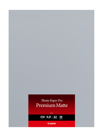 CANON Premium Matte Photo Paper A2 PM101A2 InkJet 210g 20 Blatt