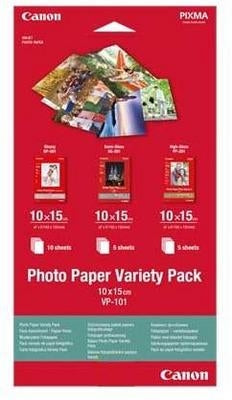 CANON Pro Photo Pap.Variety Pack A4 PVP201PRO InkJet 15 Blatt