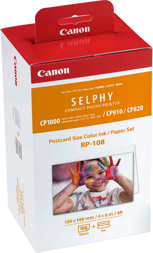 CANON Farbtinte/Papierset 10x14.8cm RP-108 CP 820/910/1000 108 Blatt