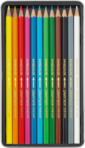 CARAN D'ACHE Farbstifte Swisscolor 1285.712 assortiert 12 Stück