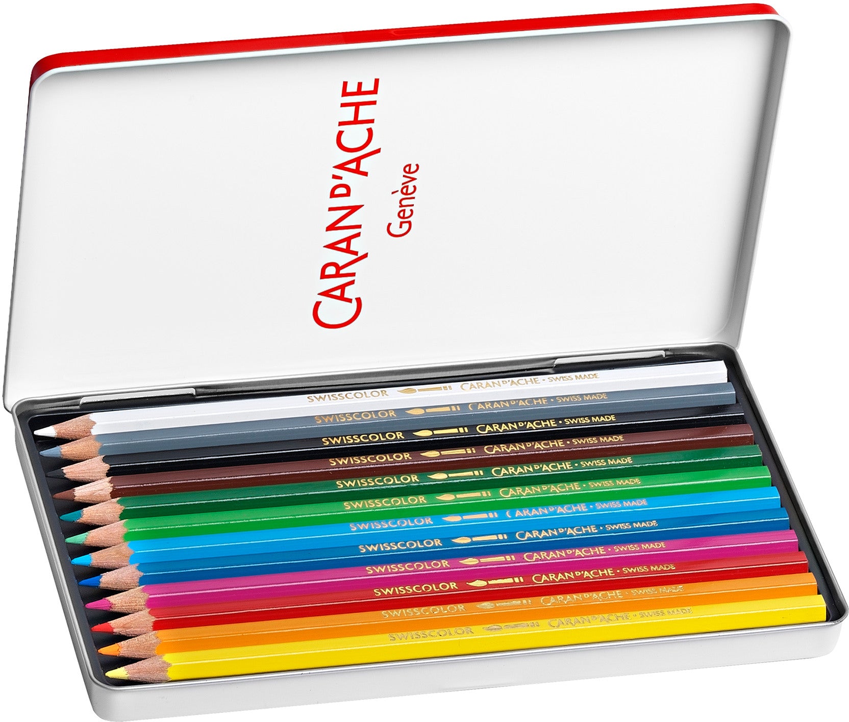 CARAN D'ACHE Farbstifte Swisscolor 1285.712 assortiert 12 Stück