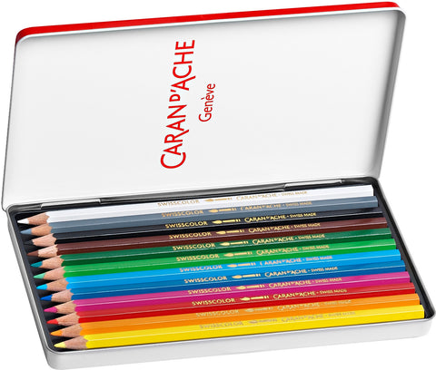 CARAN D'ACHE Farbstifte Swisscolor 1285.712 assortiert 12 Stück