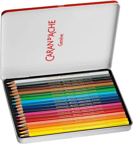 CARAN D'ACHE Farbstifte Swisscolor 1285.718 assortiert 18 Stück