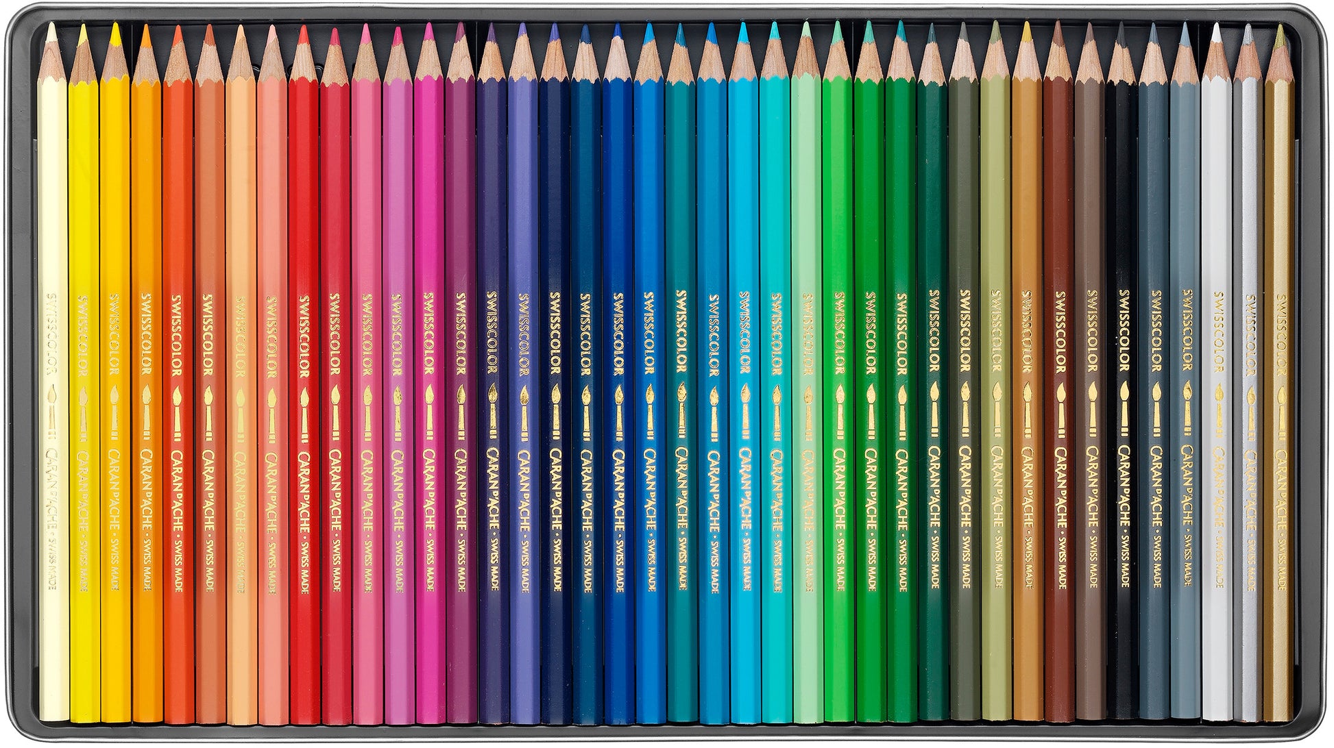 CARAN D'ACHE Farbstifte Swisscolor 1285.74 assortiert 40 Stück