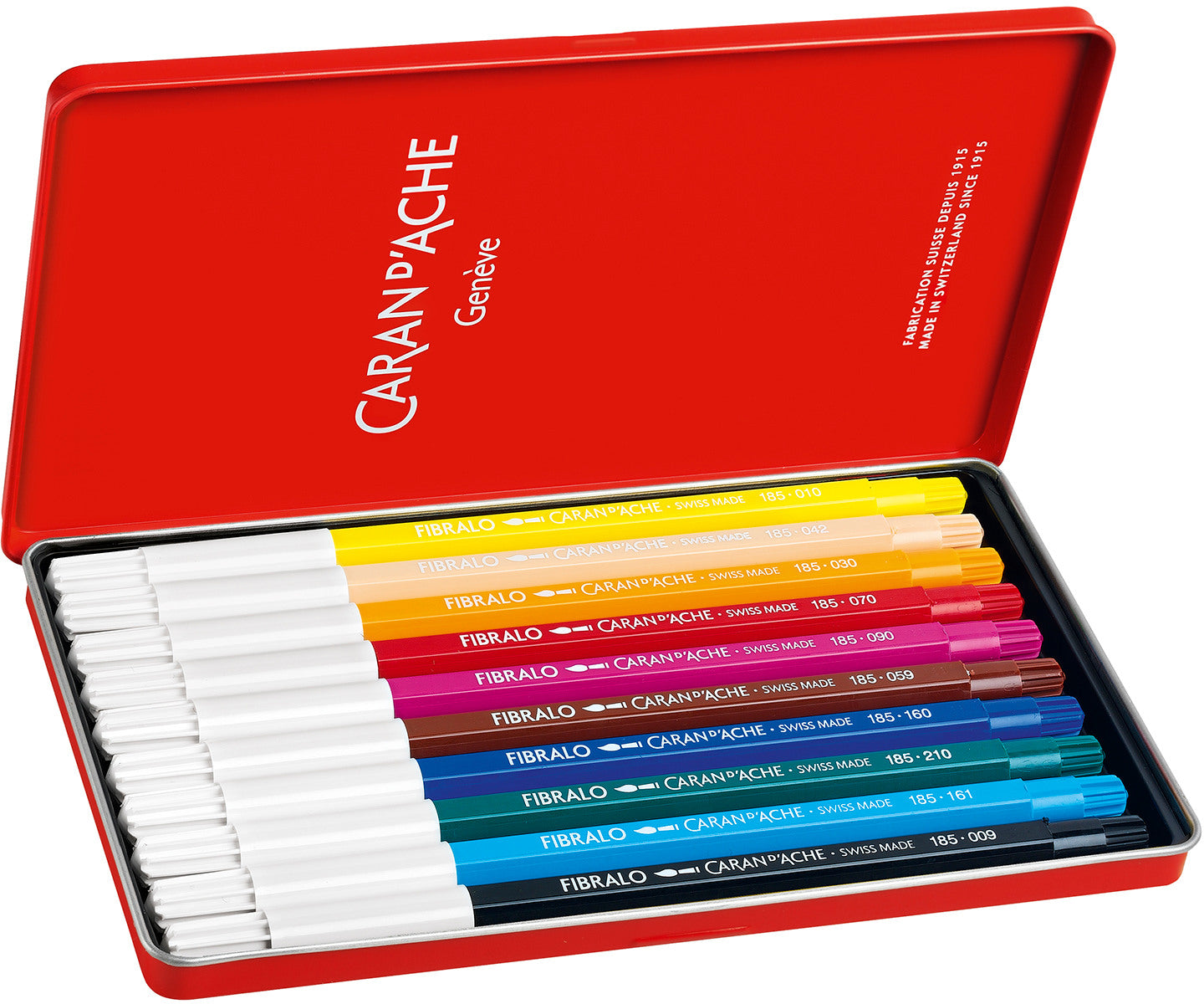 CARAN D'ACHE Filzstift Fibralo M 185.310 10-farbig assortiert