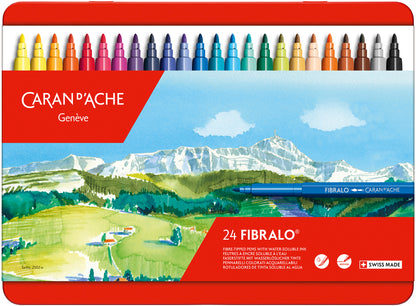 CARAN D'ACHE Filzstift Fibralo M 185.324 24-farbig assortiert