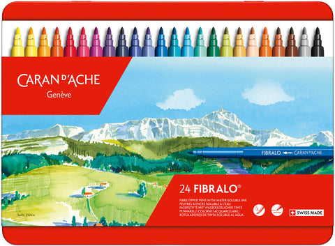 CARAN D'ACHE Filzstift Fibralo M 185.324 24-farbig assortiert