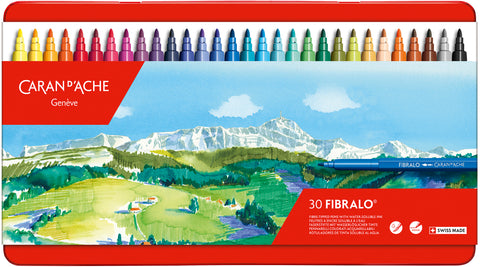 CARAN D'ACHE Filzstift Fibralo M 185.330 30-farbig assortiert