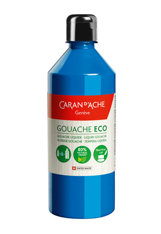CARAN D'ACHE Deckfarbe Gouache Eco 500ml 2373.170 cyan flüssig
