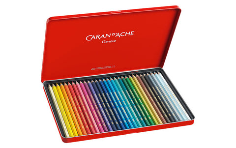 CARAN D'ACHE Farbstifte Supracolor 3,8mm 3888.330 ass. in Metallsch. 30 Stück