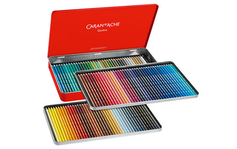 CARAN D'ACHE Farbstifte Supracolor 3,8mm 3888.420 ass. in Metallsch. 120 Stück