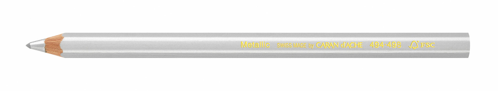 CARAN D'ACHE Colour Block 494.498 silber FSC metallic