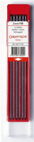 CARAN D'ACHE Graphitminen Technograph HB 6077.250 12 Stück 2mm