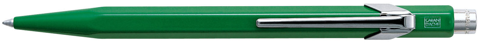 CARAN D'ACHE Kugelschreiber 849 Metall 849.210 grün, refill, Schrift blau