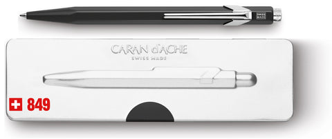CARAN D'ACHE Kugelschreiber 849 Pop Line 849.509 schwarz matt, mit Metalletui