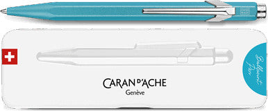 CARAN D'ACHE Kugelschreiber 849 Colormat-X 849.681 türkisblau, Slimpack