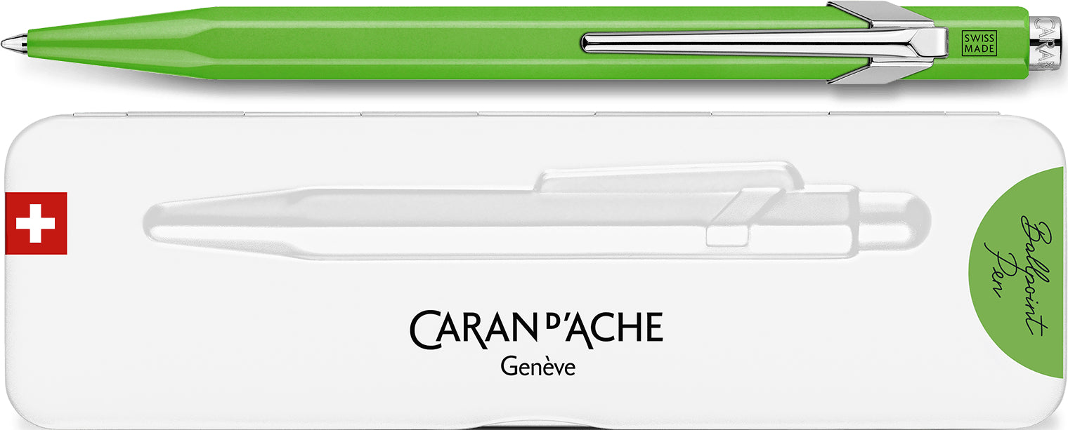 CARAN D'ACHE Kugelschreiber 849 Pop Line 849.730 grün, mit Metalletui