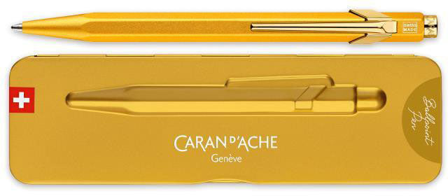CARAN D'ACHE Kugelschreiber 849 GoldBar 849.999 gold, mit Metalletui