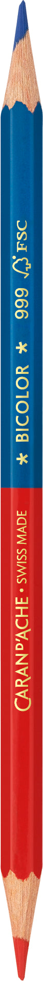 CARAN D'ACHE Farbstift Bicolor 999.300 blau/rot