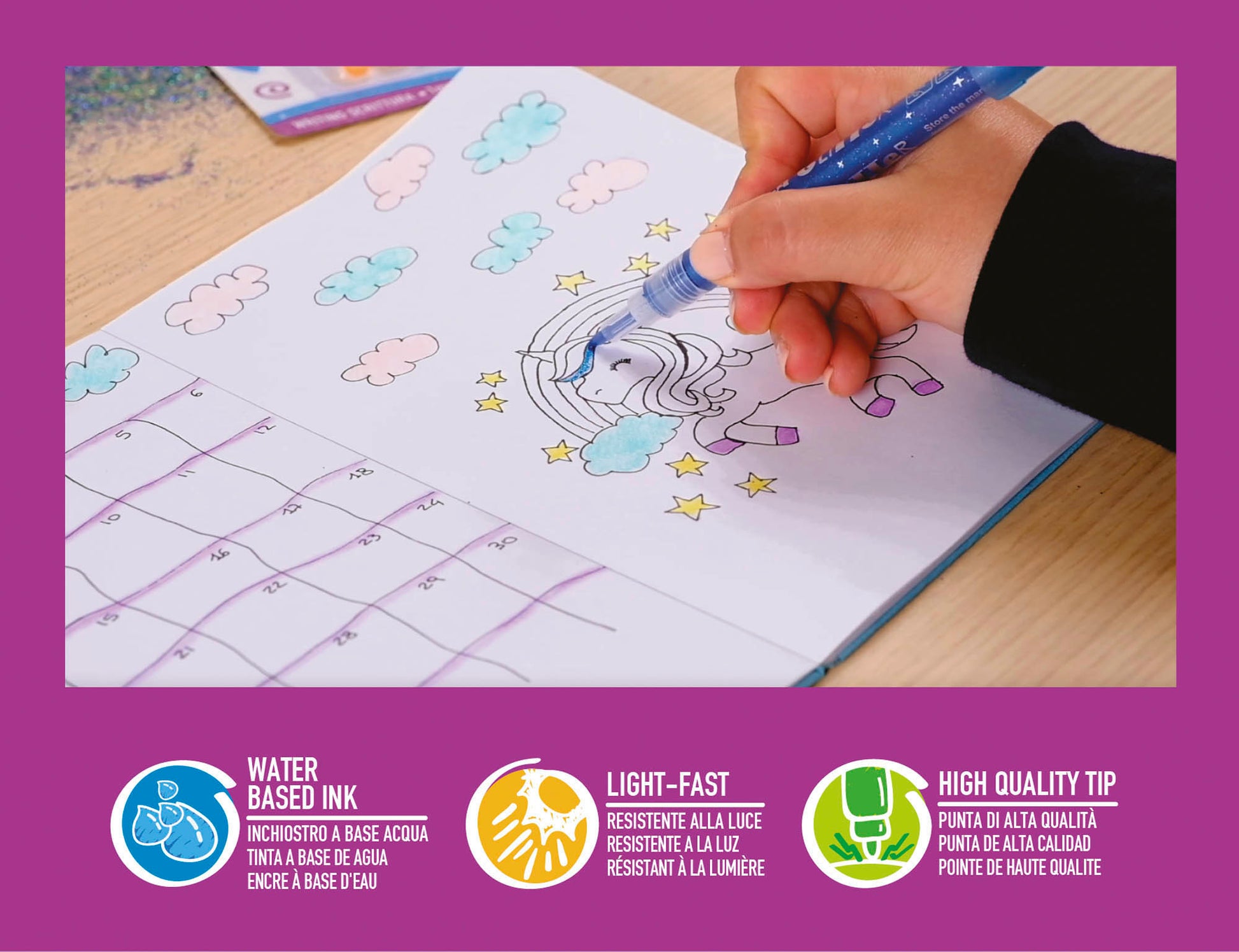 CARIOCA Fasermaler 42190 Glitter E-6