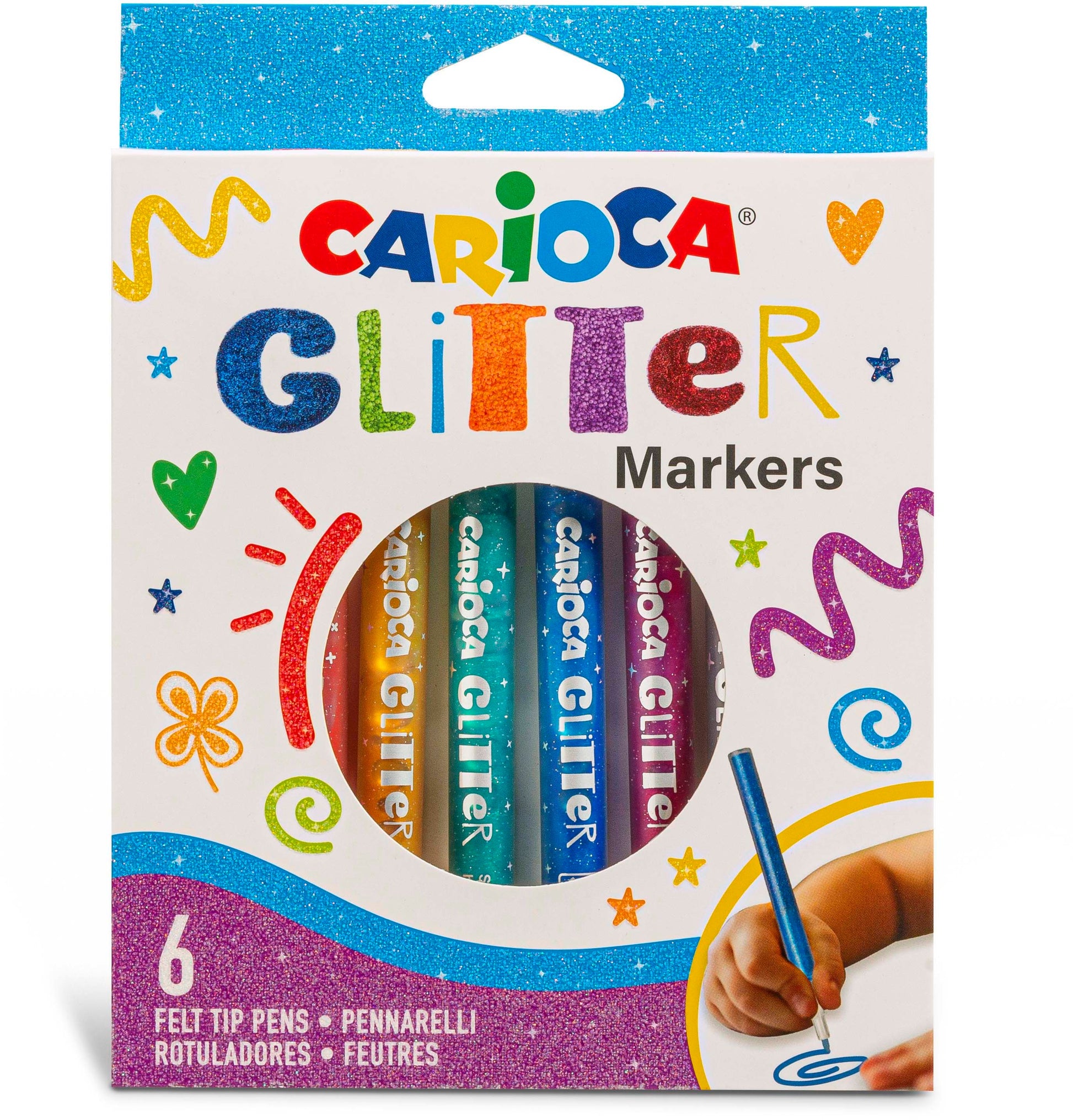 CARIOCA Fasermaler 42190 Glitter E-6