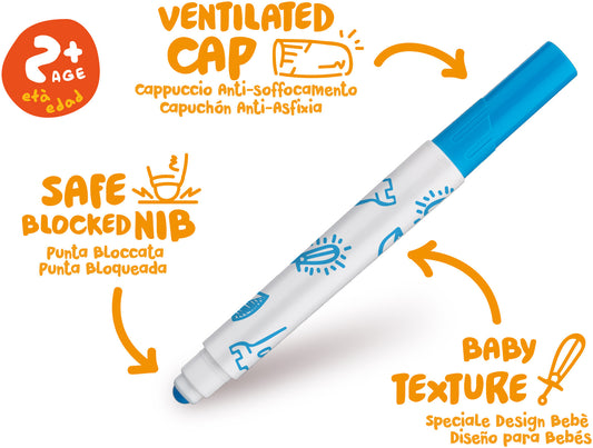 CARIOCA Fasermaler Baby 2+E-6 42813