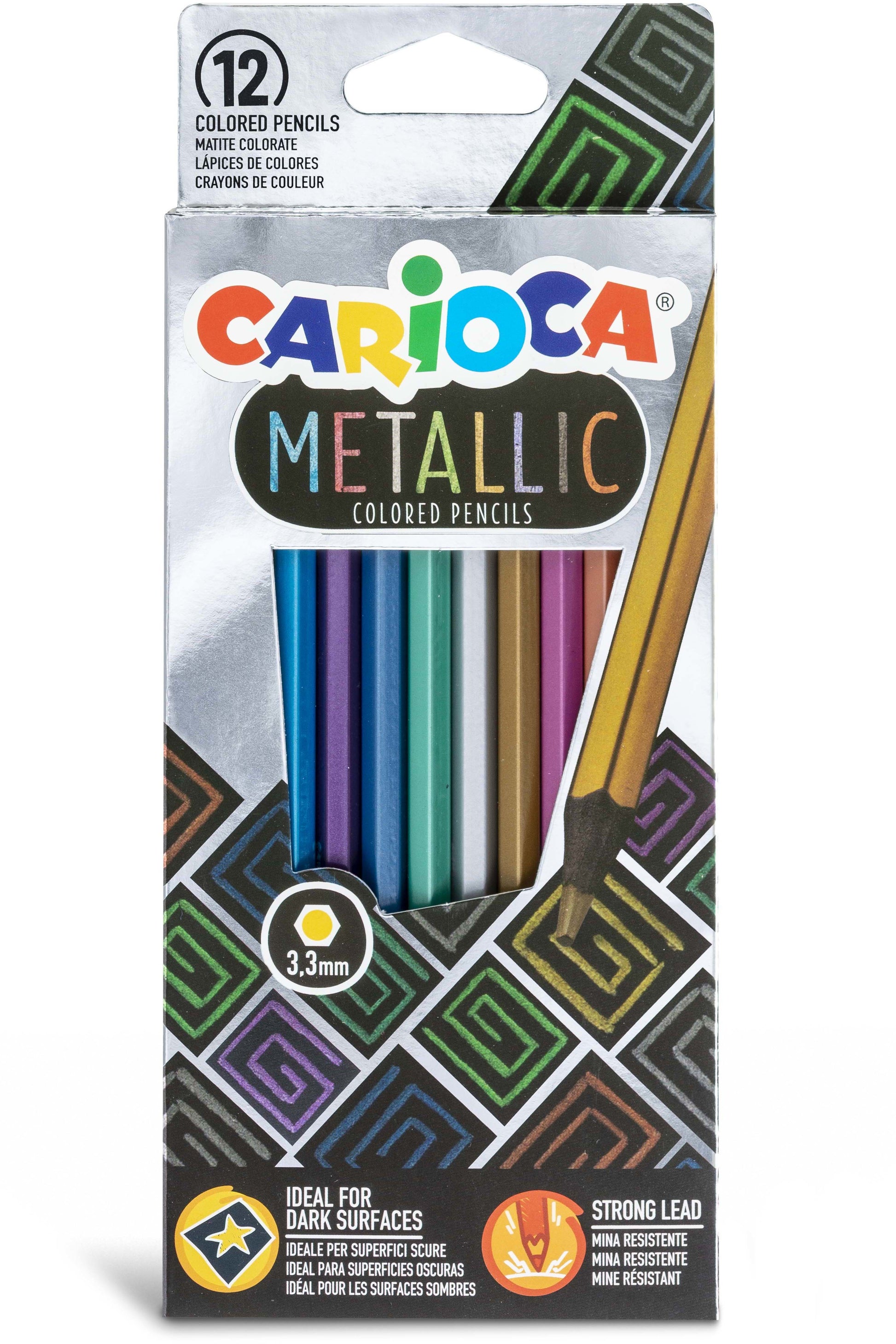 CARIOCA Farbstifte Metallic 43164 Metallic E-12
