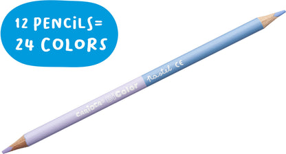 CARIOCA Farbstift Bi-Color 43309 Pastell E-12