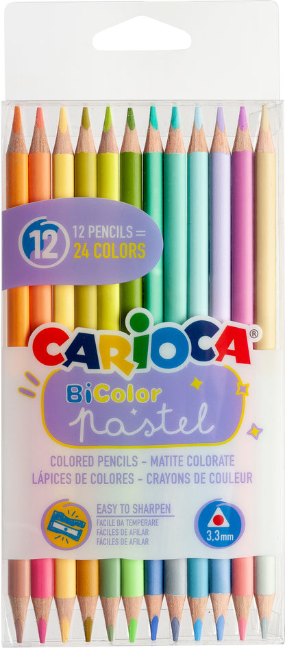CARIOCA Farbstift Bi-Color 43309 Pastell E-12