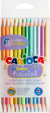 CARIOCA Farbstift Bi-Color 43309 Pastell E-12