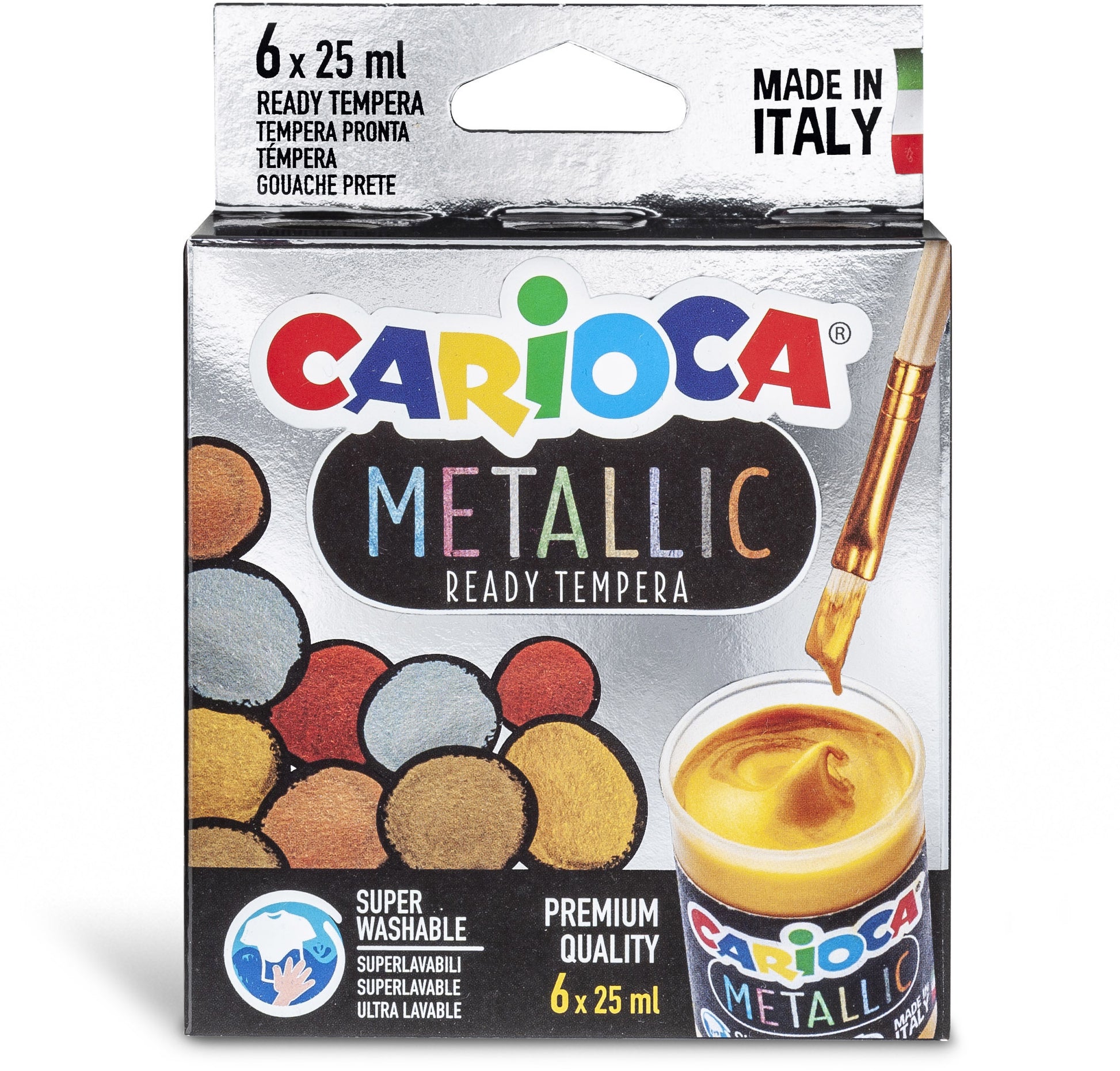 CARIOCA Tempera Metallic 6x25ml KO026