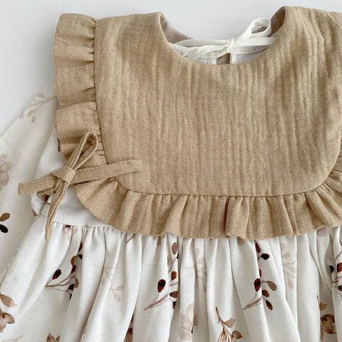 Jersey Dress with Shimmer Bib