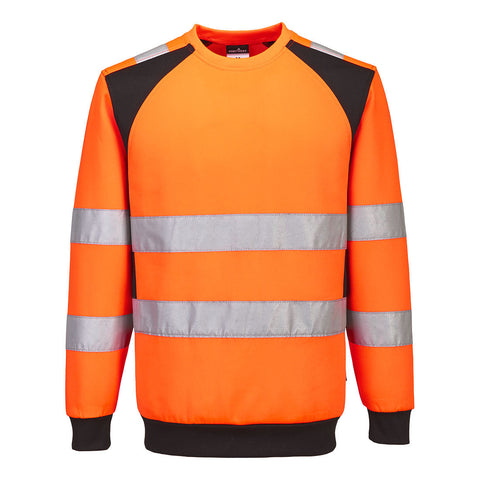 Portwest CD805 Sweatshirt – Orange/Schwarz – bequem & sichtbar