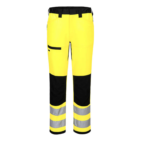 Portwest CD857 Hose – Gelb/Schwarz – strapazierfähige Arbeitshose